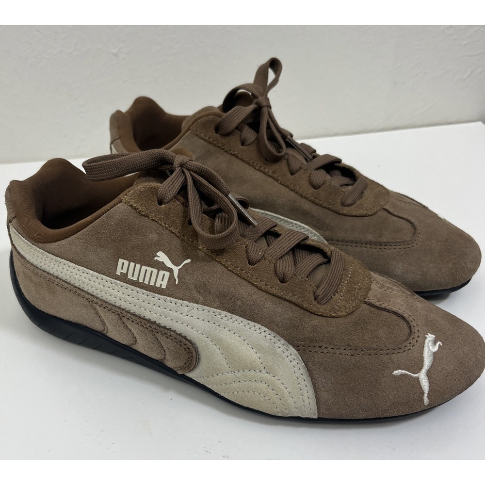 Puma Speedcat OG Women's Size 9 Haute Coffee Frosted Ivory Suede Sneakers